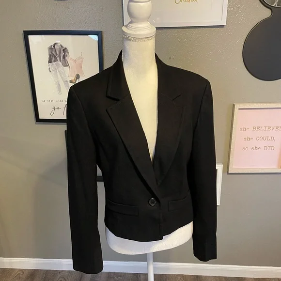 Pendleton Vintage Black Notched Collar Short Wool Jacket 12 - Picture 2 of 12